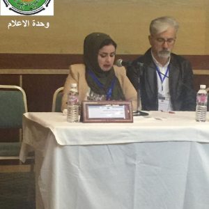 دريسية-من-مركزاحياء-التراث-تلقي-كلمة-في-مؤتمردولي-عن-الحرب-والسلام