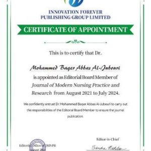 عضوا-في-هيئة-التحرير-بمجلة-Journal-of-Modern-Nursing-Practice-and-Research