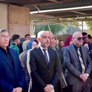 عمادة-كلية-اللغات-بجامعة-بغداد-تنظم-وقفة-حداد-استذكارا-لشهداء-قادة-النصر-1
