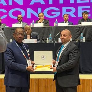 تدريسي-في-كلية-التربية-البدنية-و-علوم-الرياضة-يُكرم-من-قبل-الاتحاد-الاسيوي-لالعاب-القوى