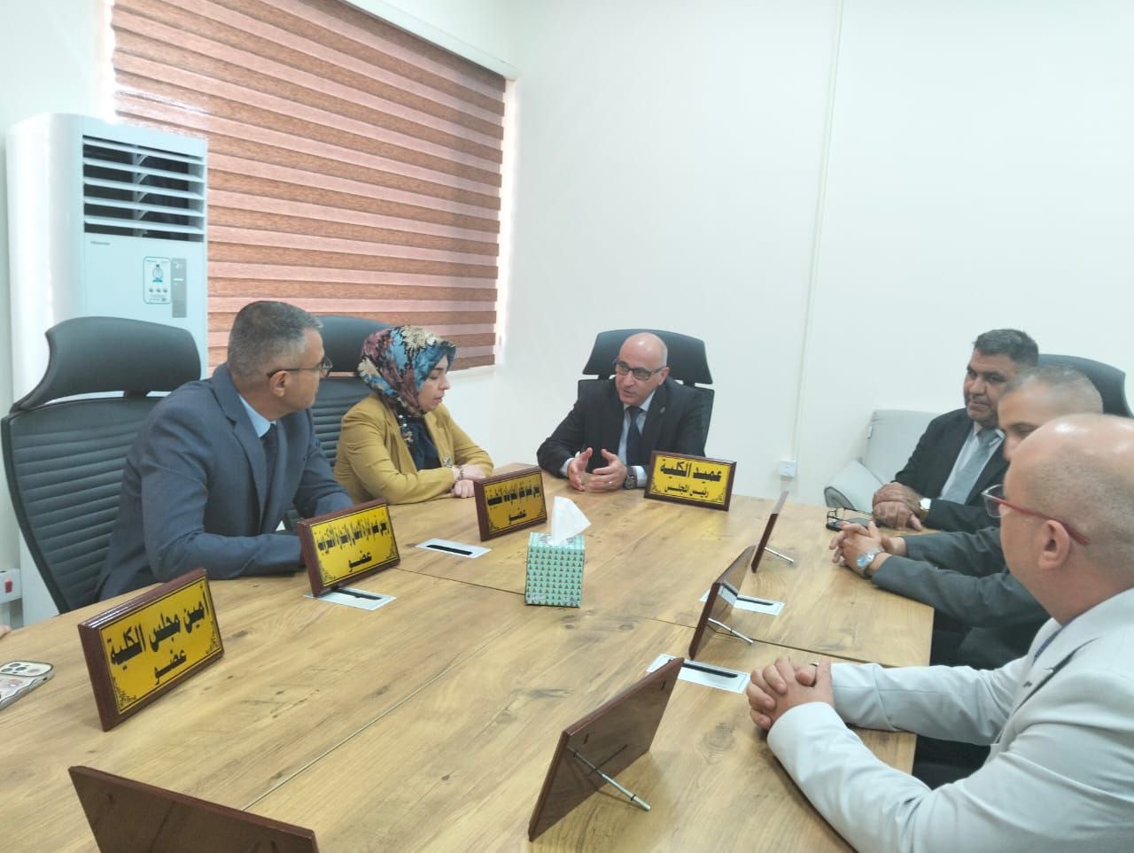 President of University of Baghdad Visits College of Artificial Intelligence and Chairs Its Council Meeting003